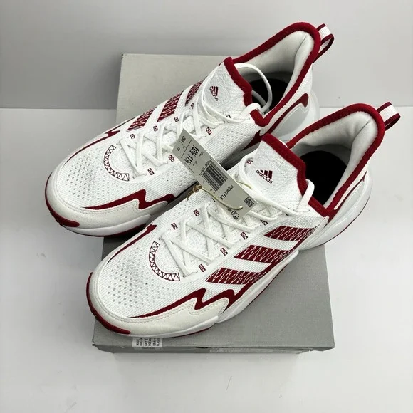 Adidas Impact FLX Men's US 10.5/Women's 11.5 White/Red Training Athletic Sneaker